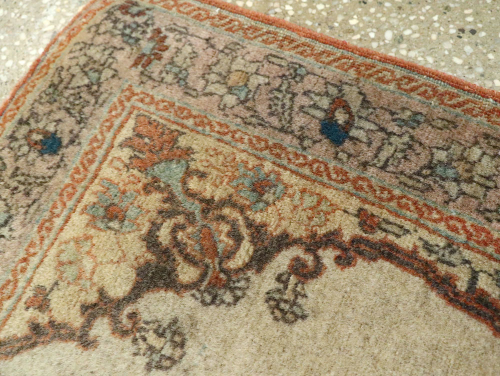 Antique Persian Tabriz Hagi Jalili Rug, No.25388 - Staging
