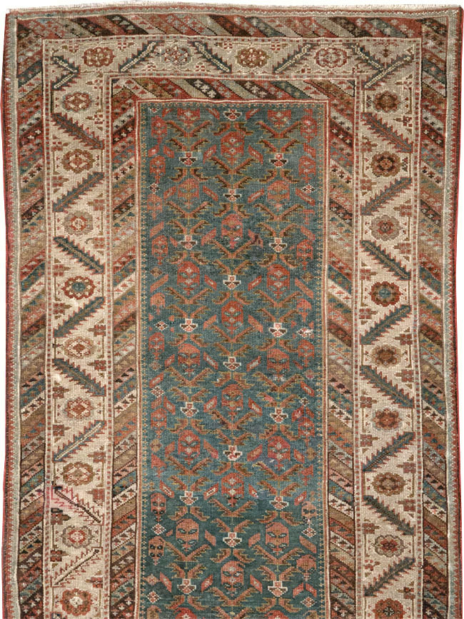Antique Persian Malayer Long Runner, No.25389 - Staging
