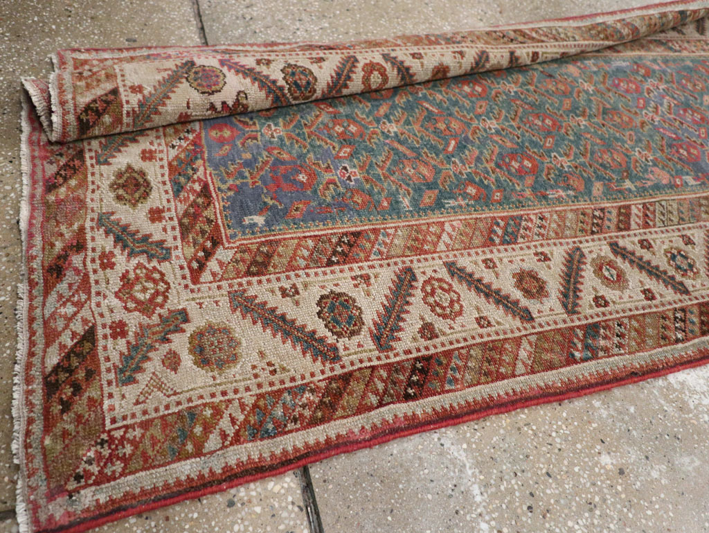 Antique Persian Malayer Long Runner, No.25389 - Staging