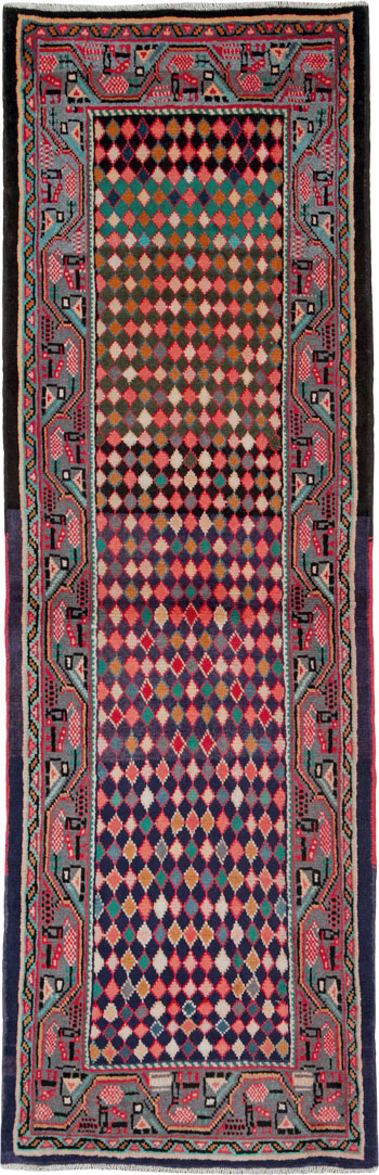 Vintage Persian Mahal Runner, No.25403 - Staging