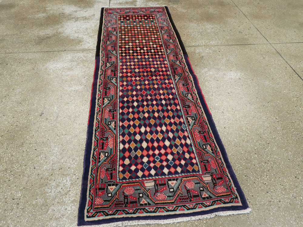 Vintage Persian Mahal Runner, No.25403 - Staging