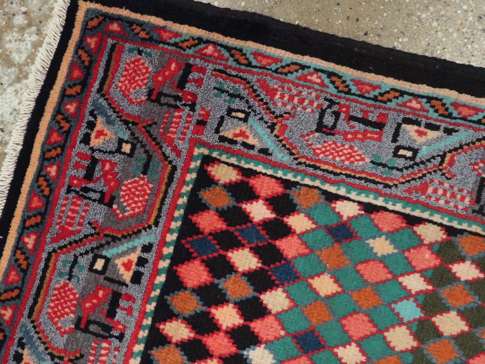 Vintage Persian Mahal Runner, No.25403 - Staging