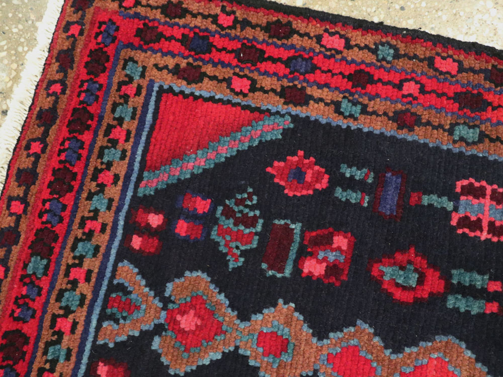 Vintage Persian Hamadan Runner, No.25404 - Staging