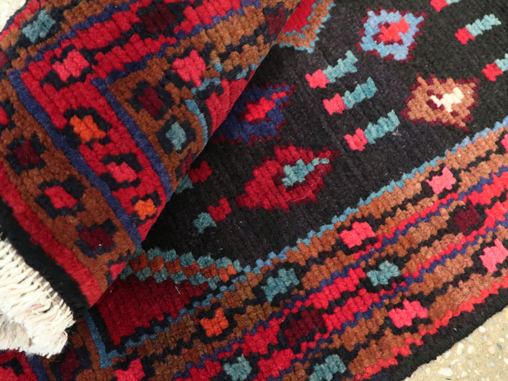 Vintage Persian Hamadan Runner, No.25404 - Staging