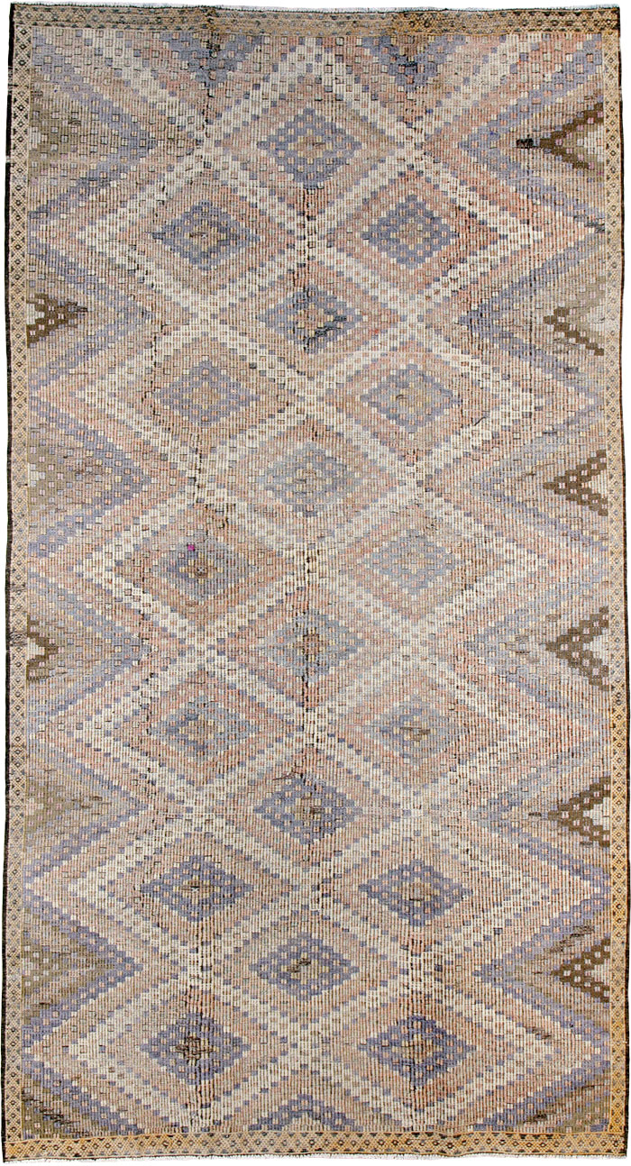 Vintage Turkish Kilim, No.25411 - Staging