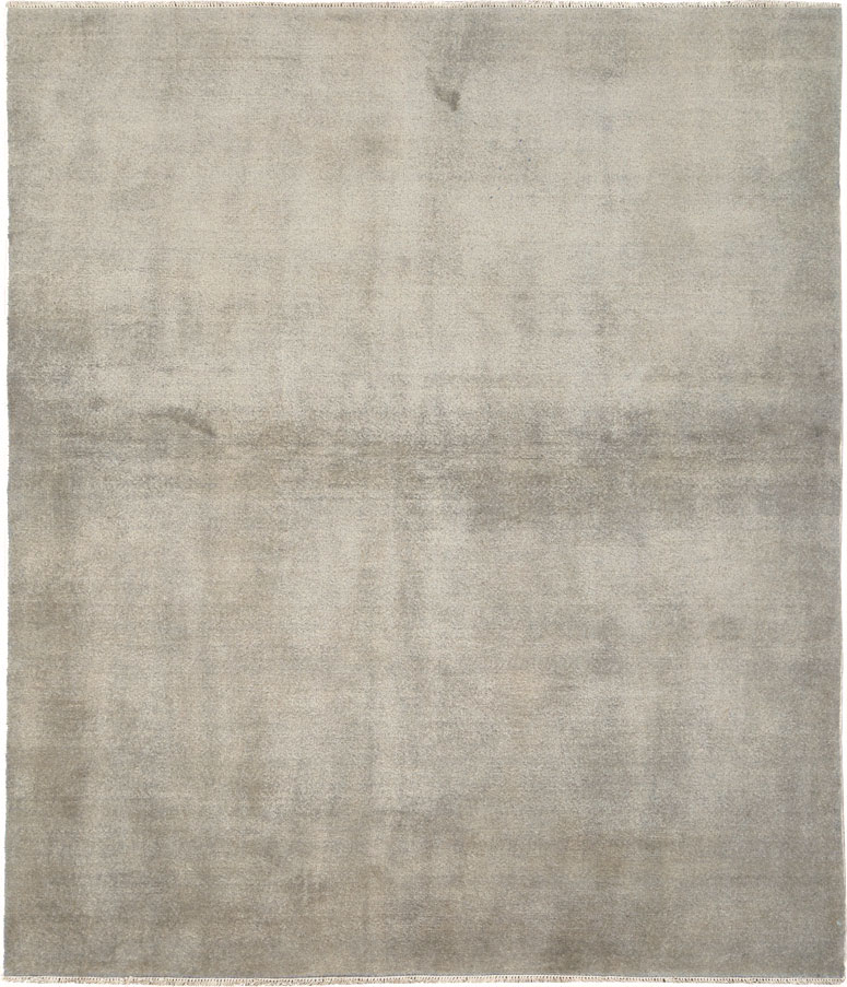 Vintage Persian Mashad Modernist Rug, No.25424 - Staging