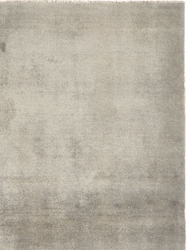 Vintage Persian Mashad Modernist Rug, No.25424 - Staging