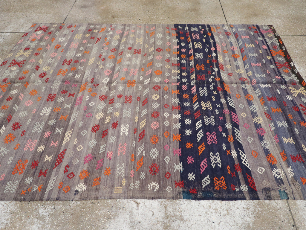 Vintage Turkish Kilim, No.25437 - Staging