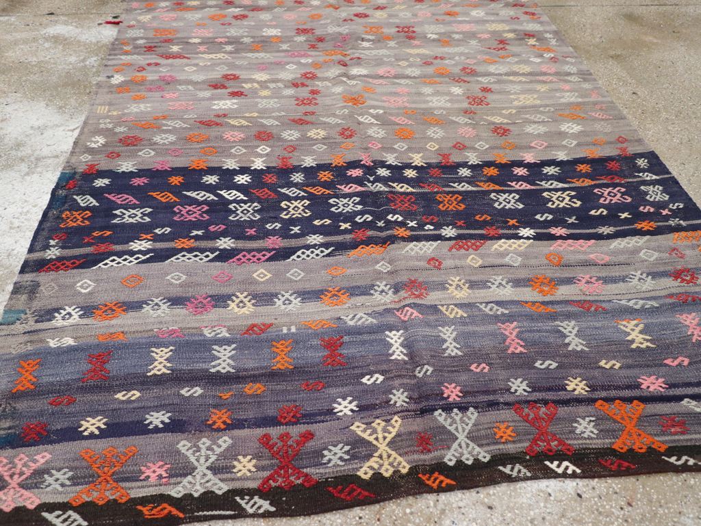 Vintage Turkish Kilim, No.25437 - Staging