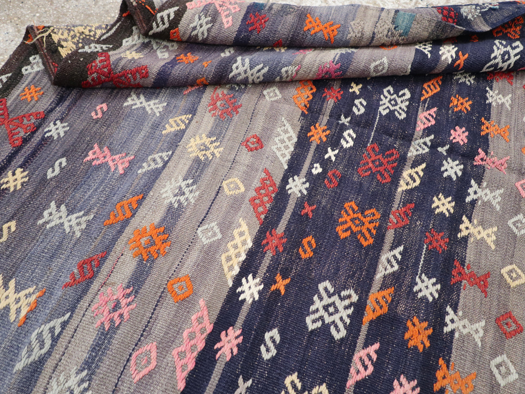 Vintage Turkish Kilim, No.25437 - Staging