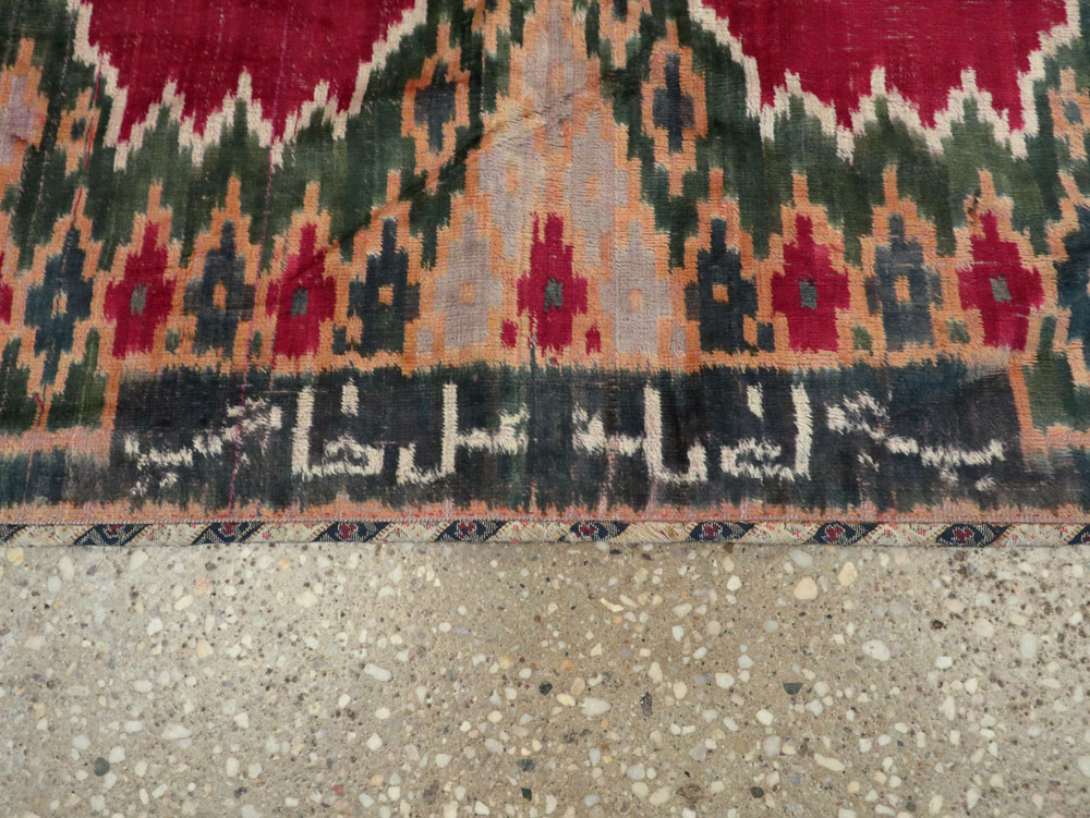 Antique Persian Yazd Silk Textile, No.25443 - Staging