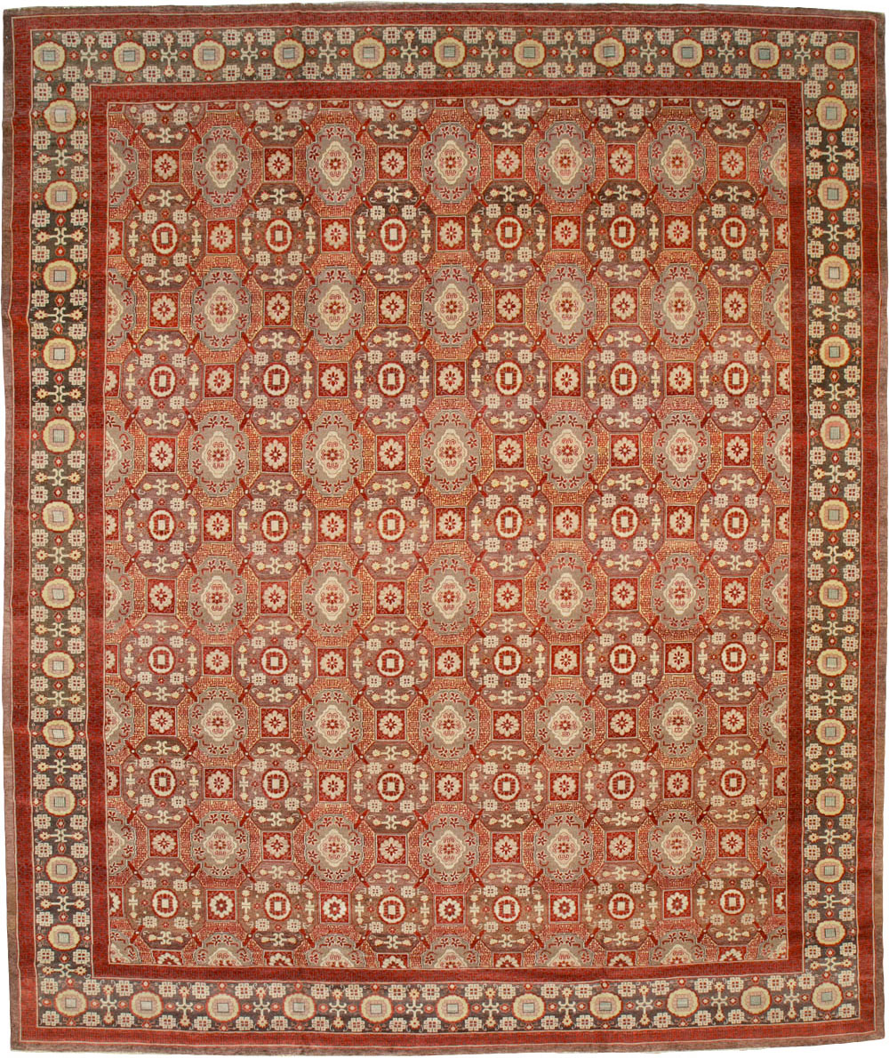 Contemporary Large Egyptian Carpet in the Khotan Style, No.25452 - Staging