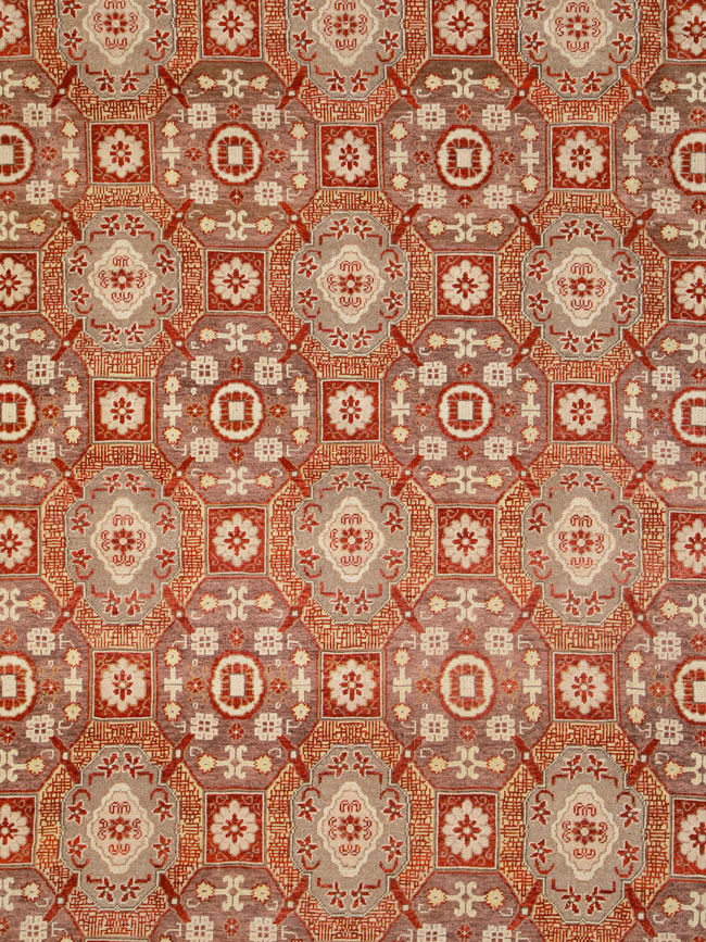 Contemporary Large Egyptian Carpet in the Khotan Style, No.25452 - Staging