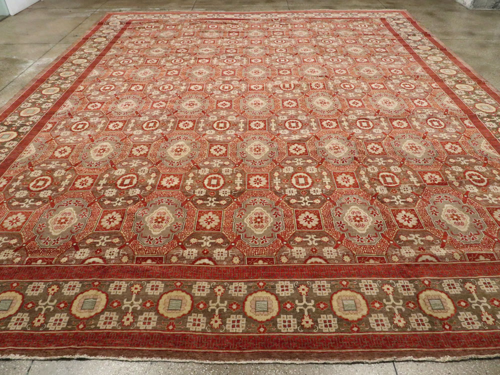 Contemporary Large Egyptian Carpet in the Khotan Style, No.25452 - Staging