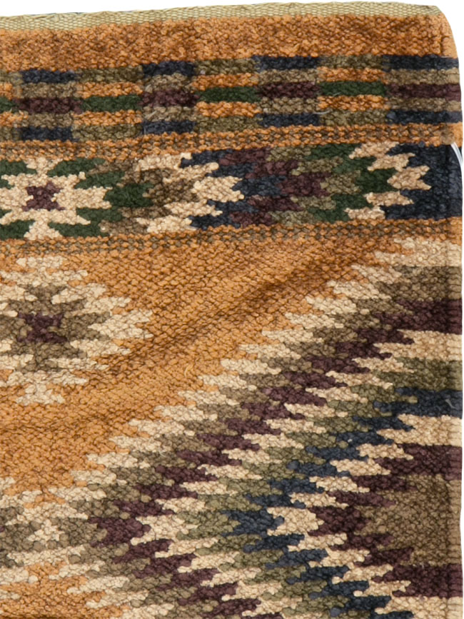 Vintage Indian Flatweave Kilim, No.25465 - Staging