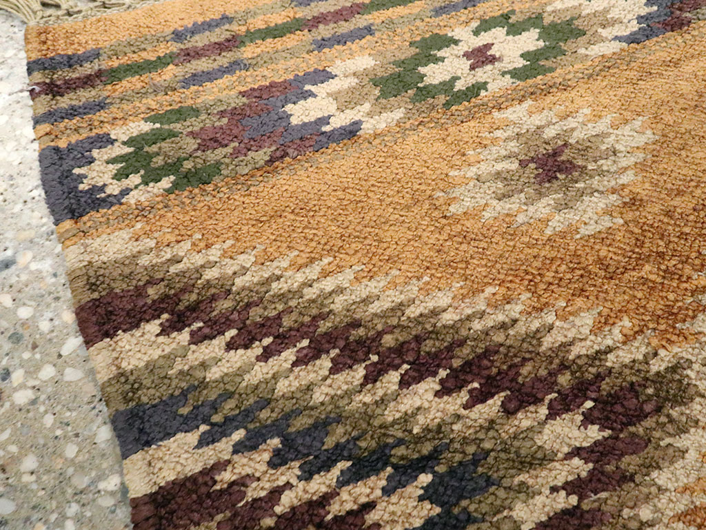 Vintage Indian Flatweave Kilim, No.25465 - Staging