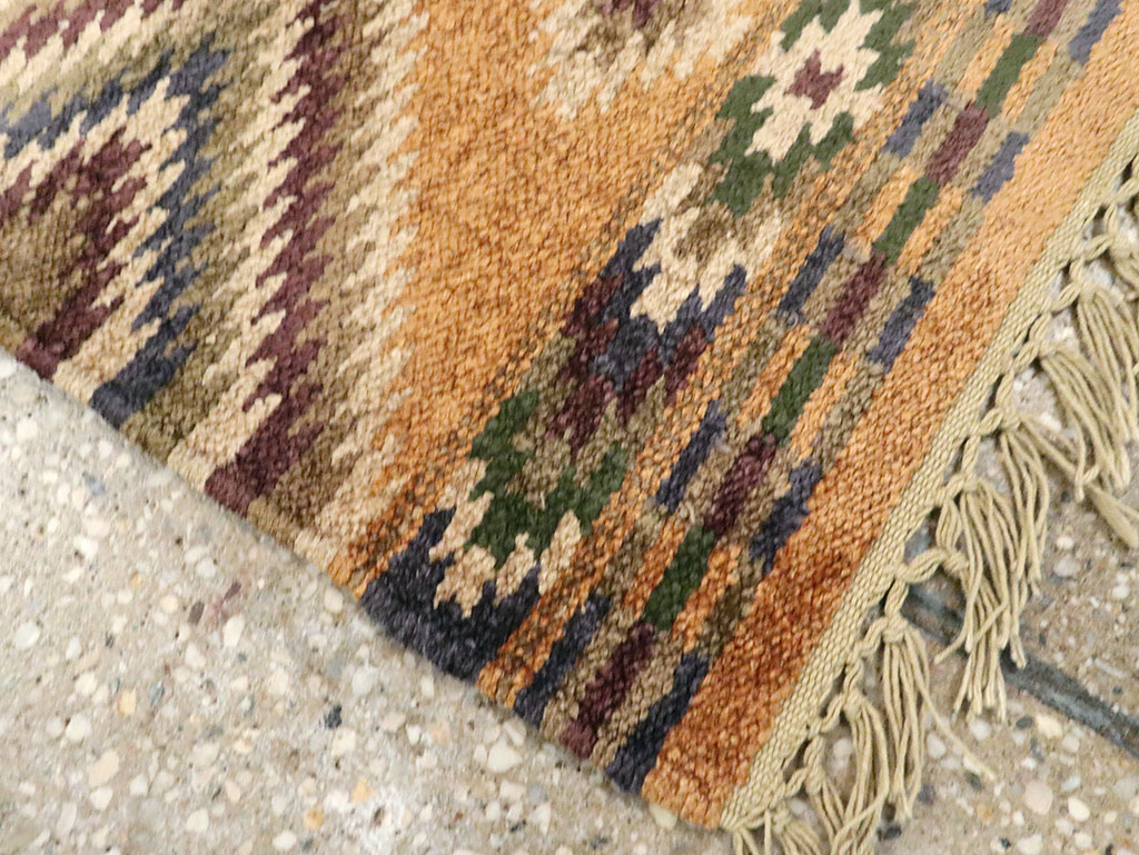 Vintage Indian Flatweave Kilim, No.25465 - Staging