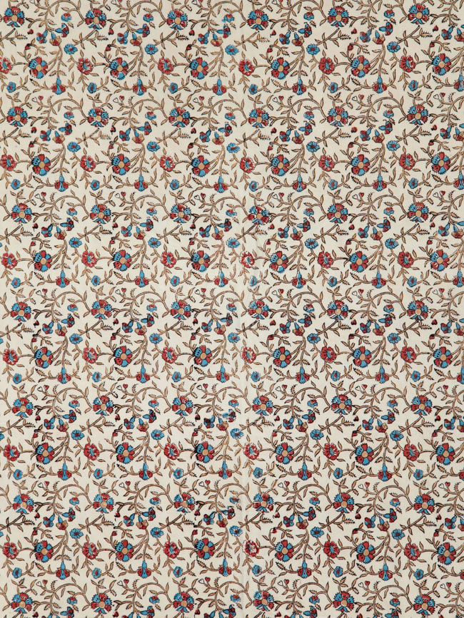 Vintage Persian Isfahan Ghalamkari Square Textile, No.25466 - Staging