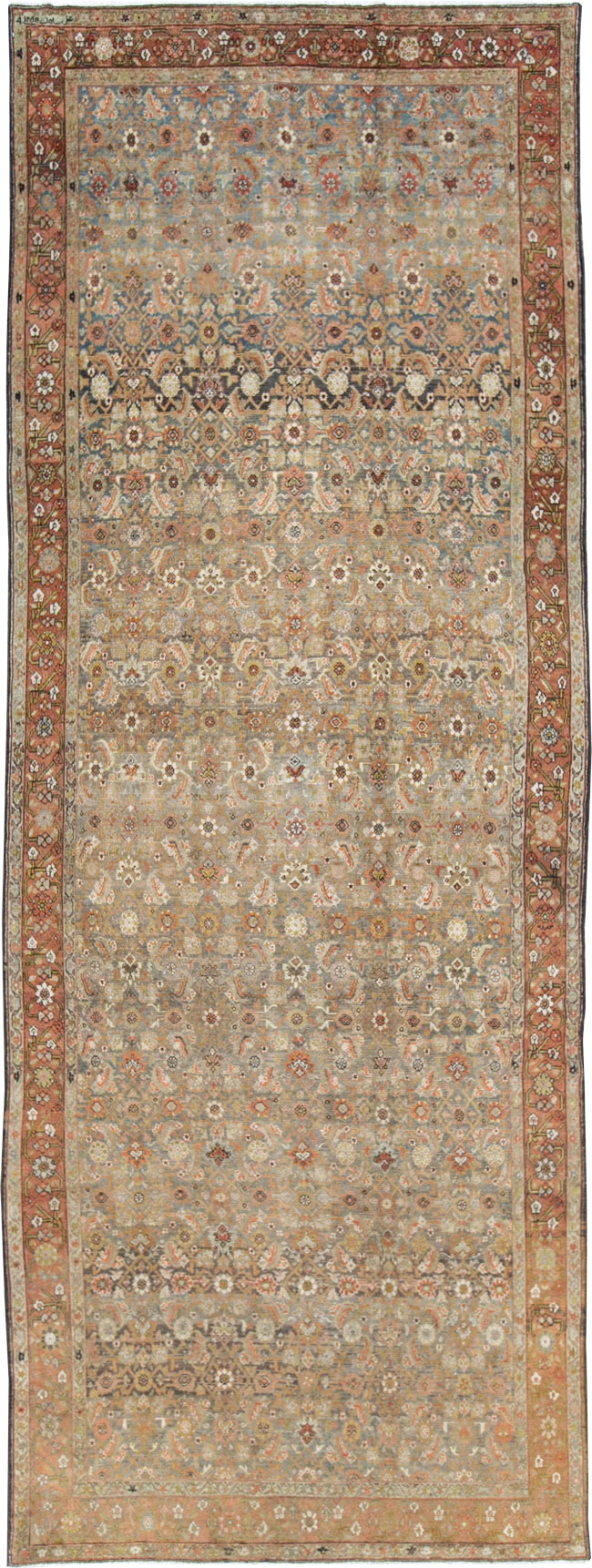 Antique Persian Gallery Malayer Carpet, No.25477 - Staging