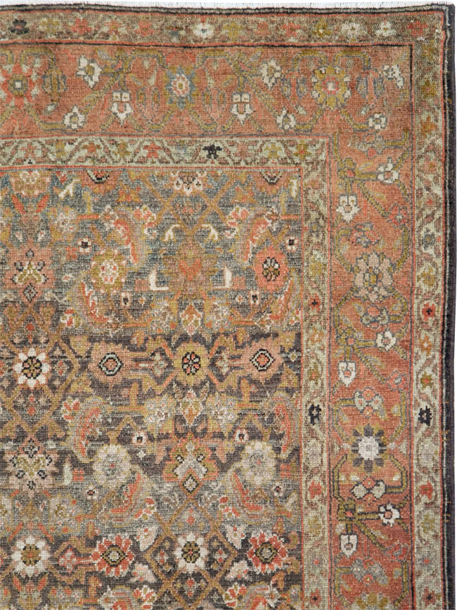 Antique Persian Gallery Malayer Carpet, No.25477 - Staging