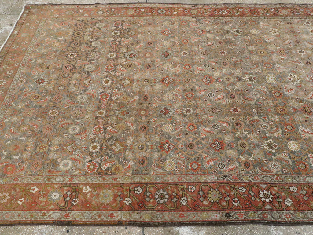 Antique Persian Gallery Malayer Carpet, No.25477 - Staging