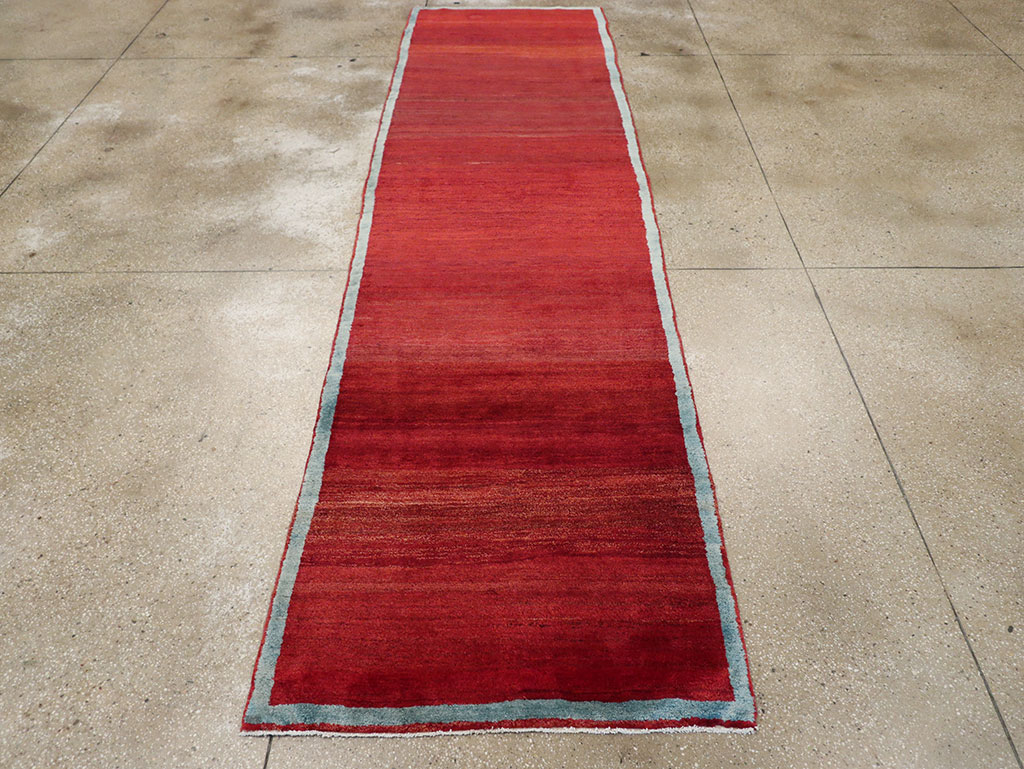 Vintage Persian Malayer Modernist Rug, No.25485 - Staging