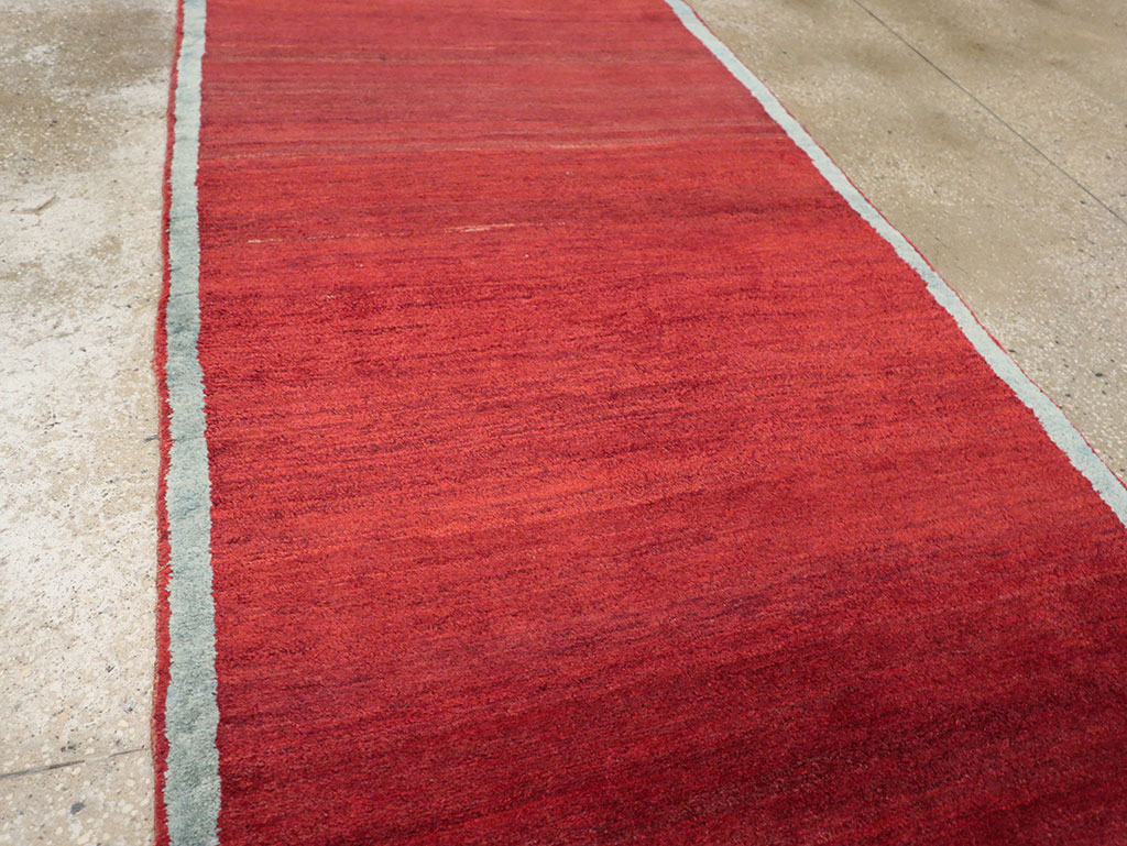 Vintage Persian Malayer Modernist Rug, No.25485 - Staging