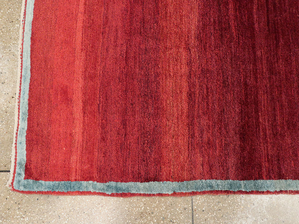 Vintage Persian Malayer Modernist Rug, No.25485 - Staging