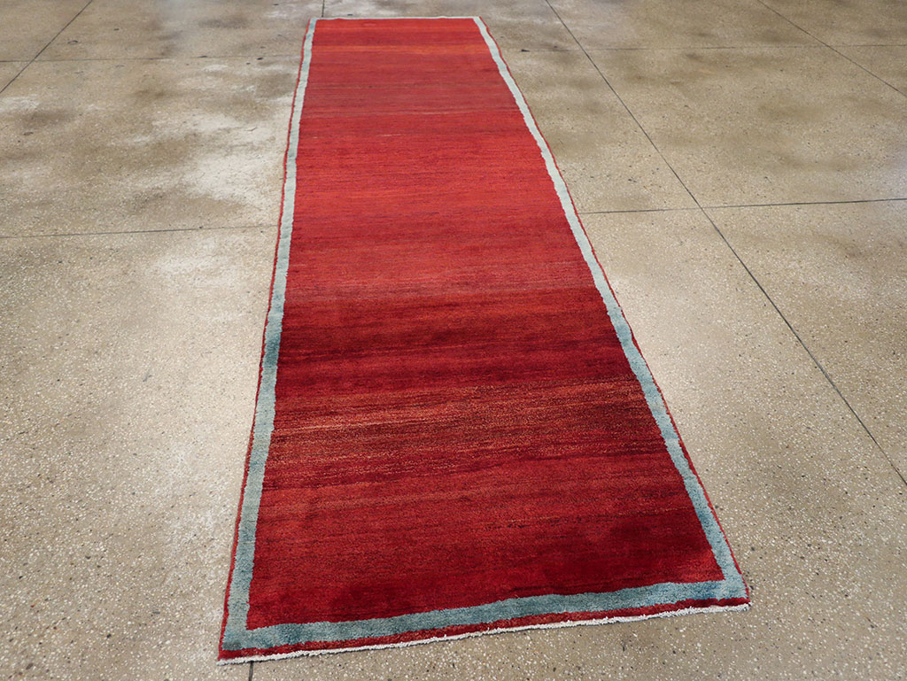 Vintage Persian Malayer Modernist Rug, No.25485 - Staging