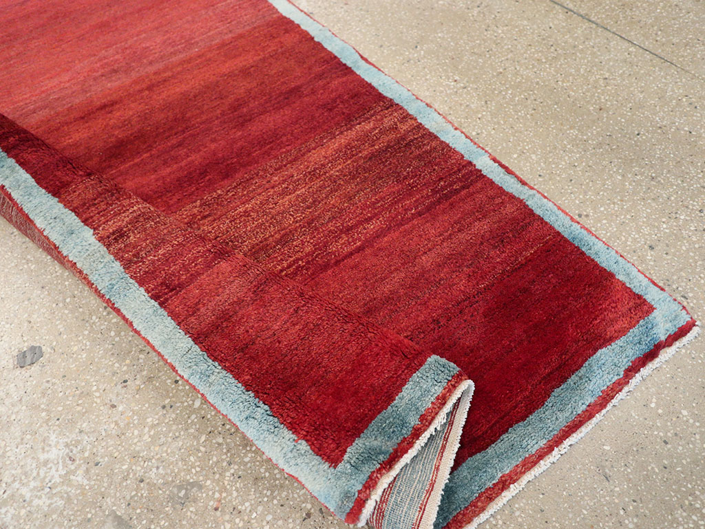 Vintage Persian Malayer Modernist Rug, No.25485 - Staging