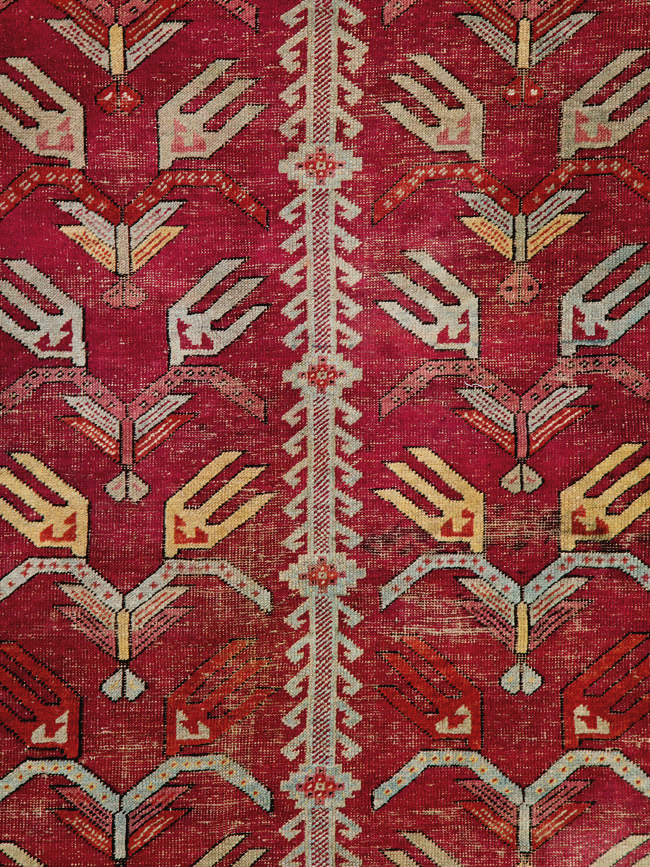 Antique Turkish Ghiordes Runner, No.25486 - Staging