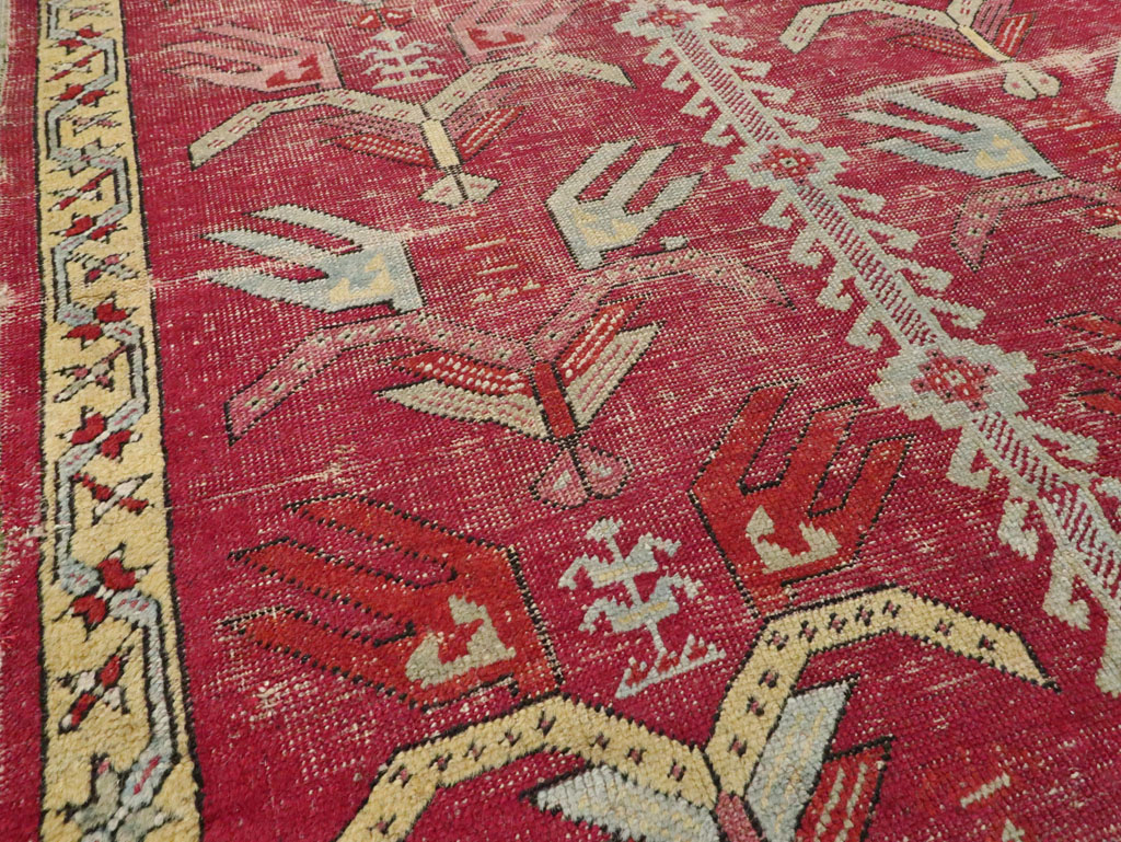 Antique Turkish Ghiordes Runner, No.25486 - Staging
