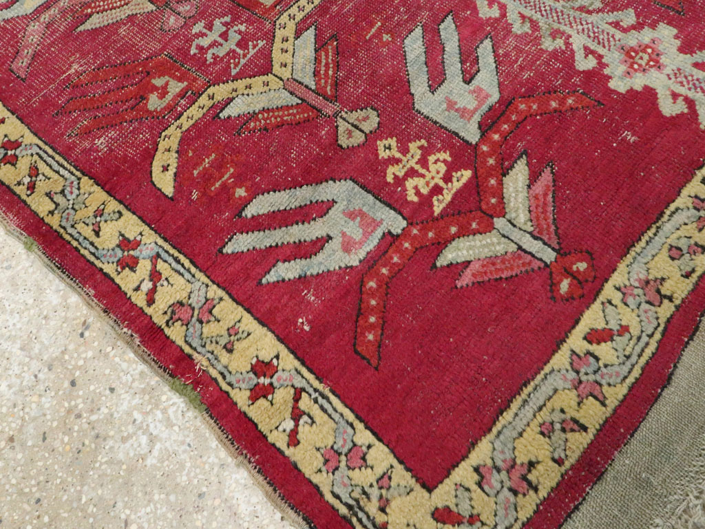 Antique Turkish Ghiordes Runner, No.25486 - Staging