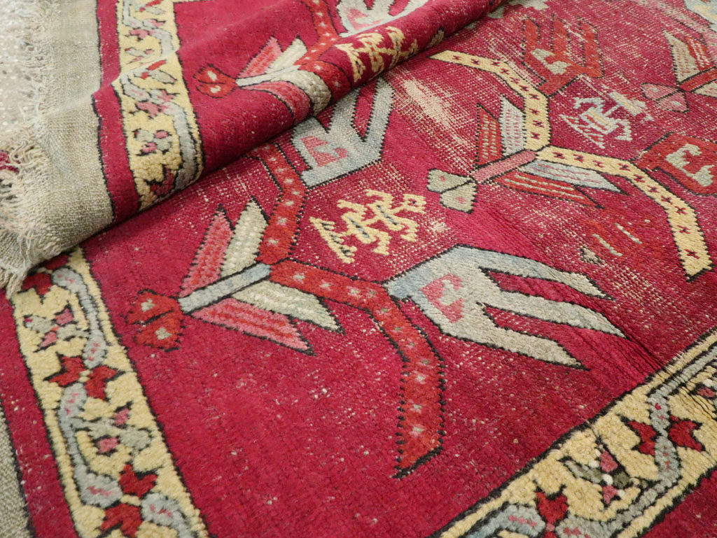 Antique Turkish Ghiordes Runner, No.25486 - Staging