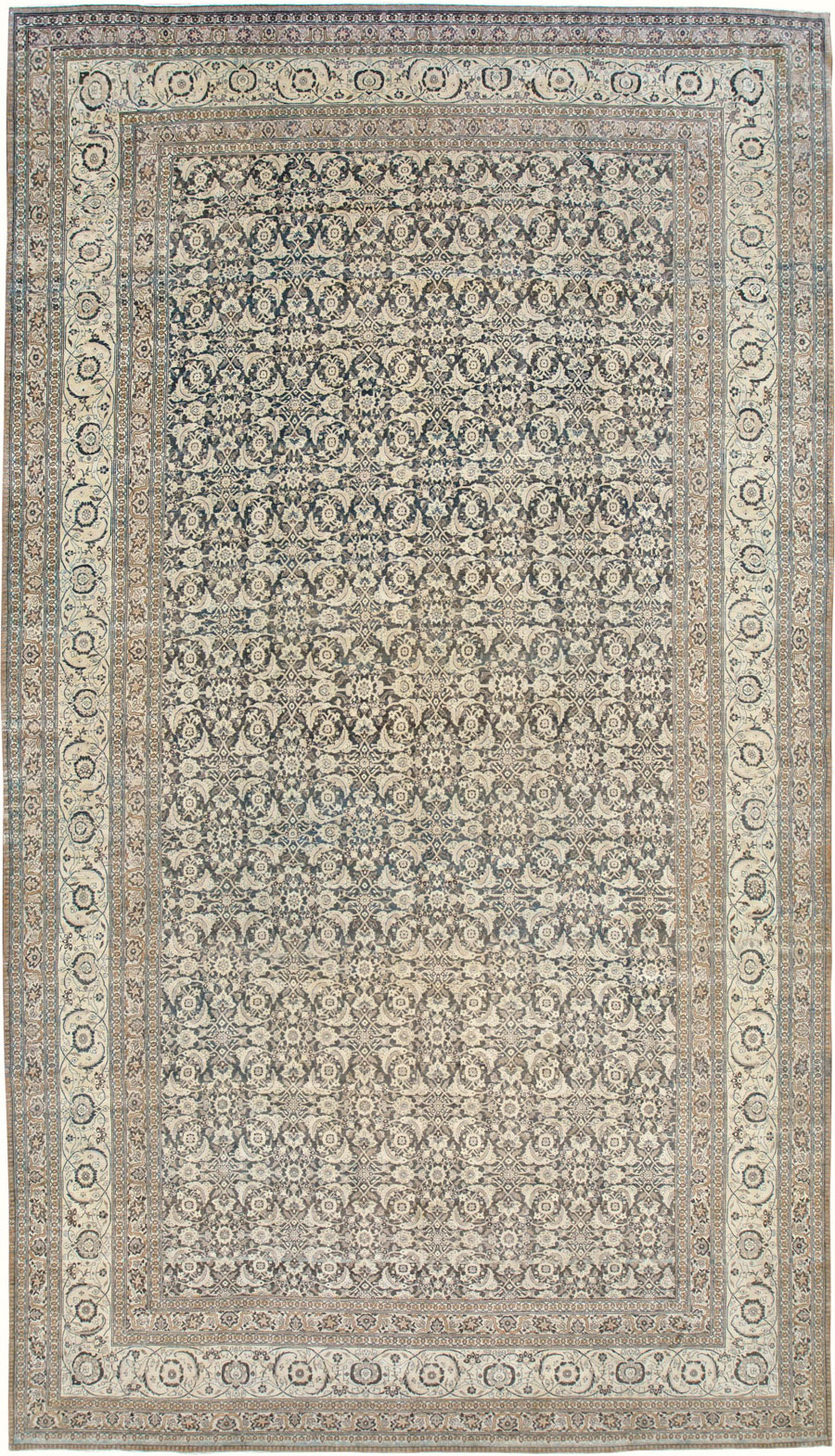Antique Persian Tabriz Carpet, No.25490 - Staging