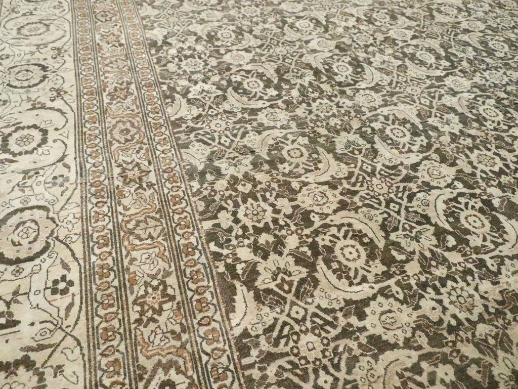 Antique Persian Tabriz Carpet, No.25490 - Staging