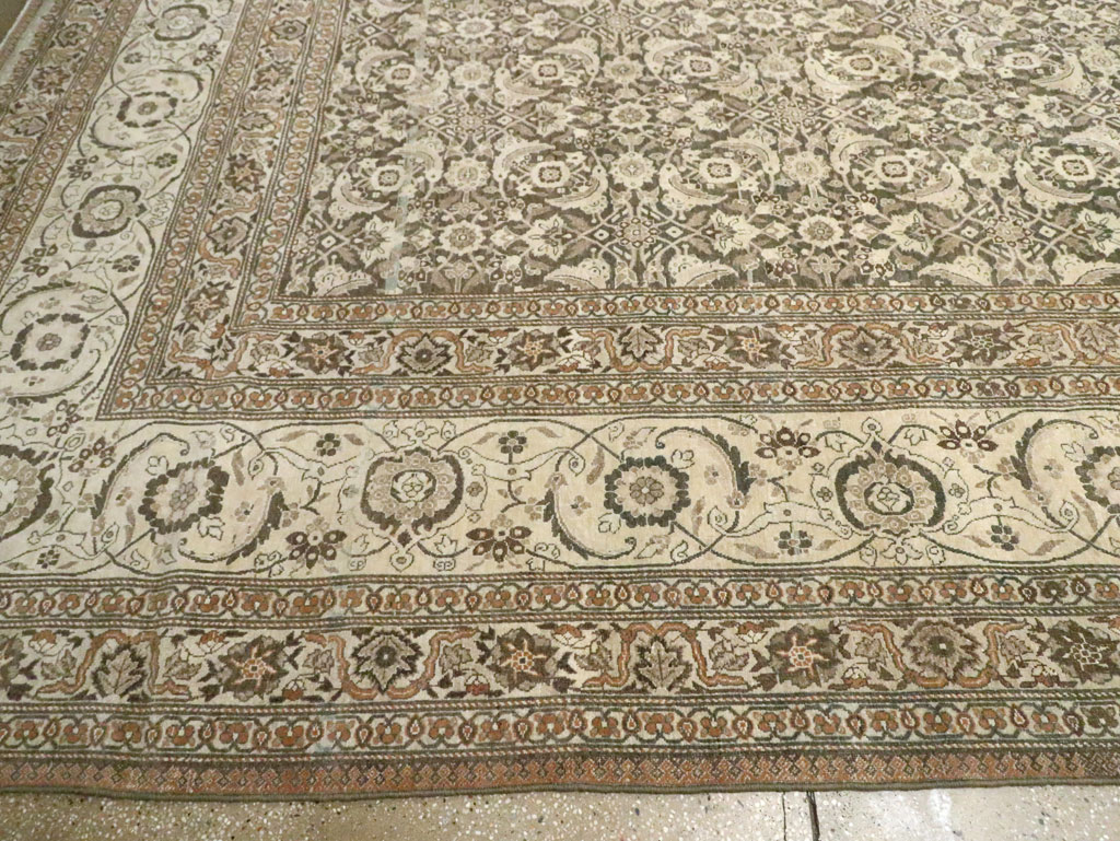 Antique Persian Tabriz Carpet, No.25490 - Staging