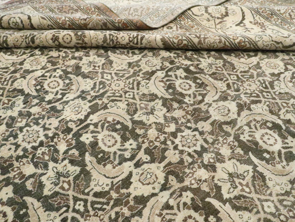 Antique Persian Tabriz Carpet, No.25490 - Staging