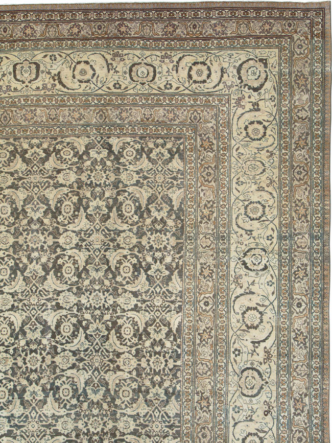 Antique Persian Tabriz Carpet, No.25490 - Staging