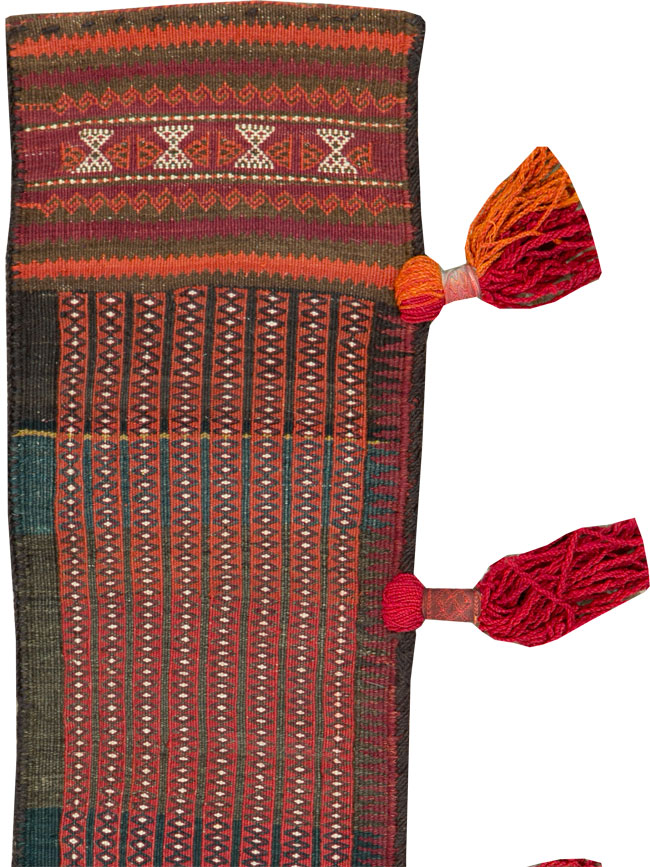 Vintage Uzbek Tribal Tent Band, No.25504 - Staging