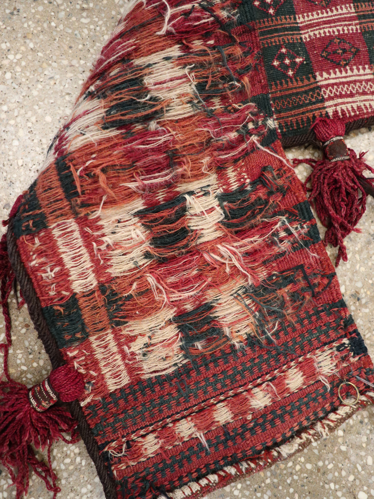 Vintage Uzbek Tribal Tent Band, No.25505 - Staging