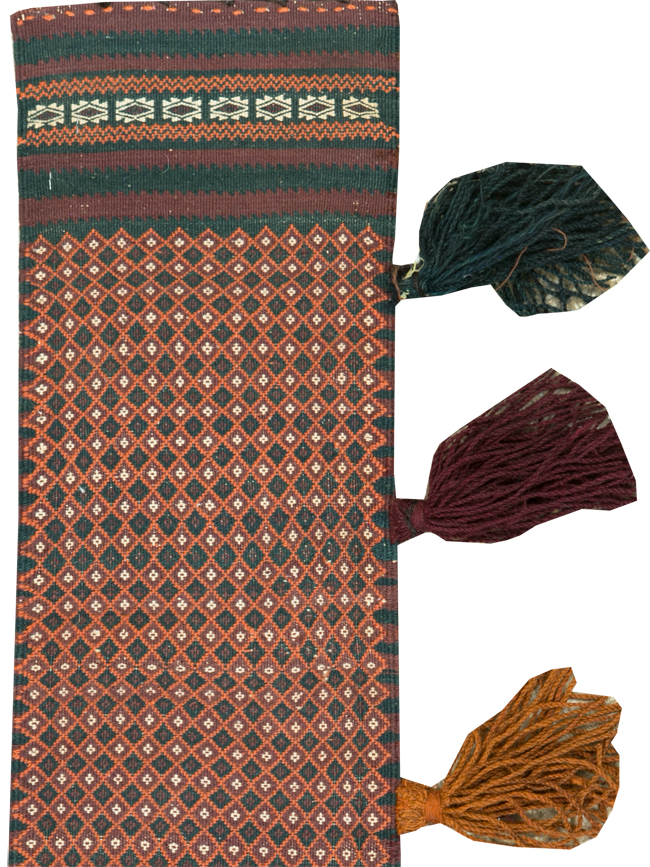 Vintage Uzbek Tribal Tent Band, No.25506 - Staging