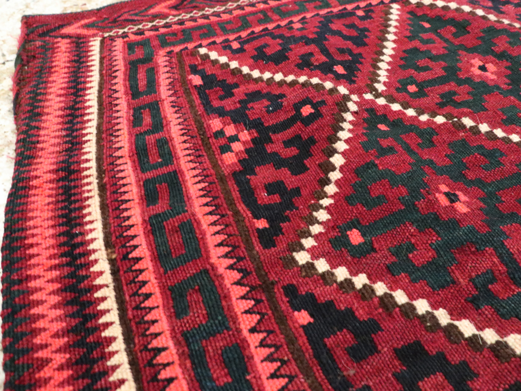 Vintage Central Asian Tribal Bag Face, No.25511 - Staging