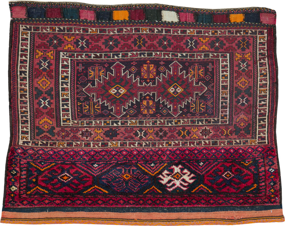 Vintage Persian Bakhtiari Bag Face, No.25517 - Staging