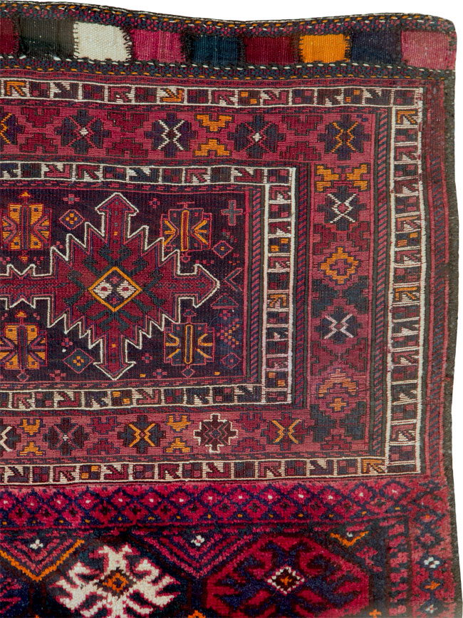 Vintage Persian Bakhtiari Bag Face, No.25517 - Staging