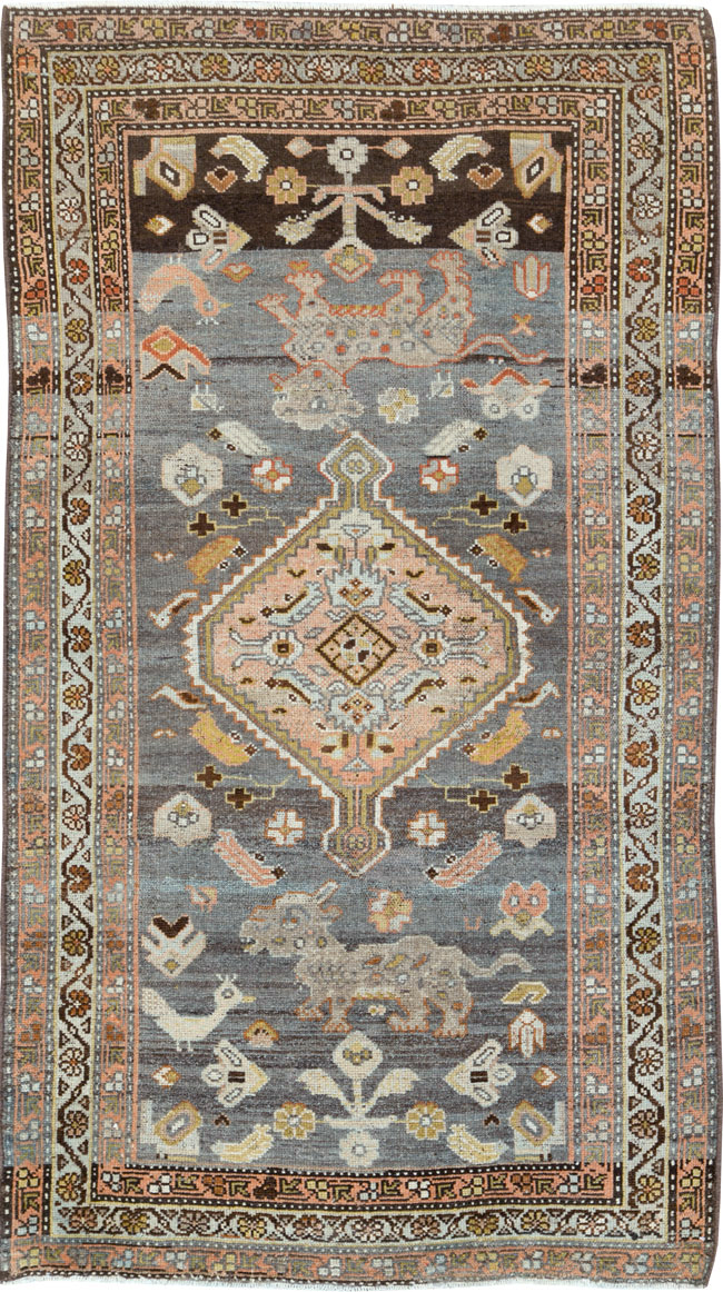 Vintage Persian Malayer Rug, No.25522 - Staging