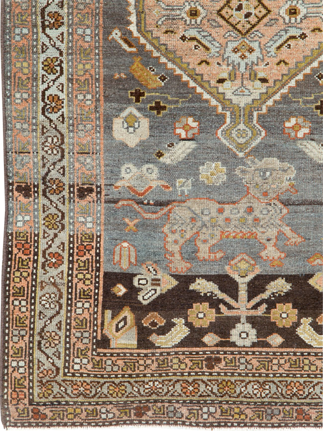 Vintage Persian Malayer Rug, No.25522 - Staging