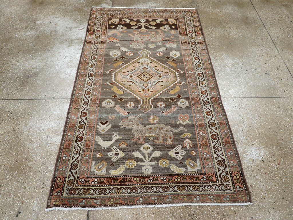 Vintage Persian Malayer Rug, No.25522 - Staging