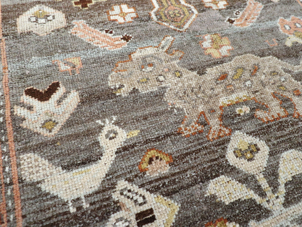 Vintage Persian Malayer Rug, No.25522 - Staging