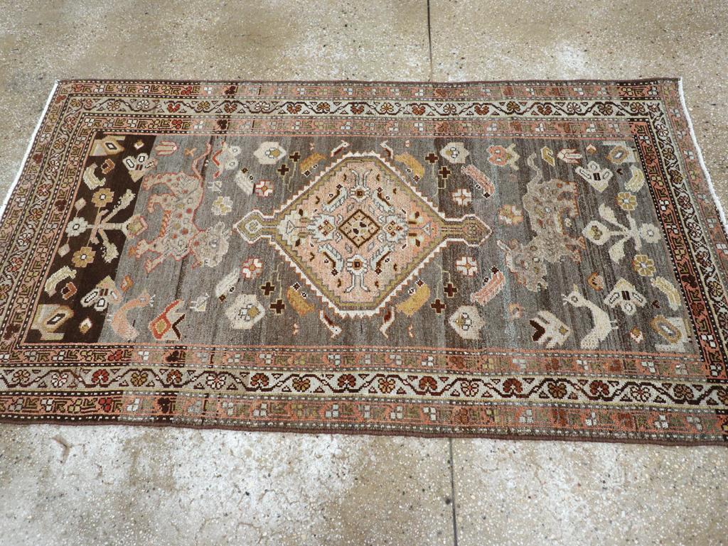 Vintage Persian Malayer Rug, No.25522 - Staging